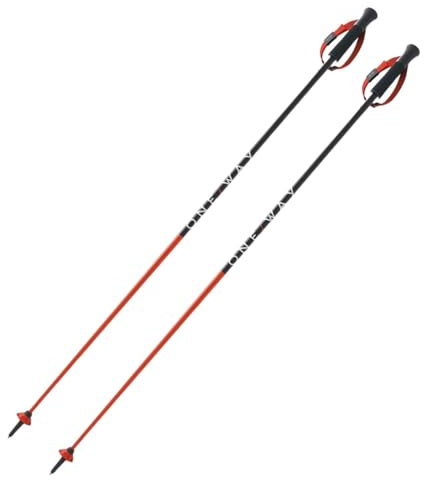 Fischer skidstavar OneWay GT18 Flame/Vapor All Mountain Alpin stavar aluminium (RD16SL, 140 cm)