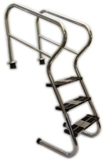 Ideal Eichenwald Schwimmbadtreppe Pooltreppe Edelstahltreppe Treppe 3-St Schwimmbadleiter Leiter