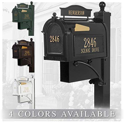 Whitehall™ Personalized Whitehall The Ultimate Mailbox & Post Package (4 Colors Available)