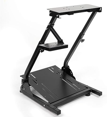 Best brose Verstellbarer Renn-Lenkradständer, Schalthebelhalterung, passend für Logitech G25, G27, G29, G920 Racing Simulator Cockpit, Videospiel-Zubehör, Schalthebelradpedale nicht im Lieferumfang