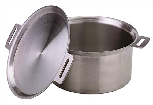 SOTO Gora Oven Grau - Handgefertigter hochwertiger Edelstahl Feuertopf, 5l, Größe 5l - Farbe Silver