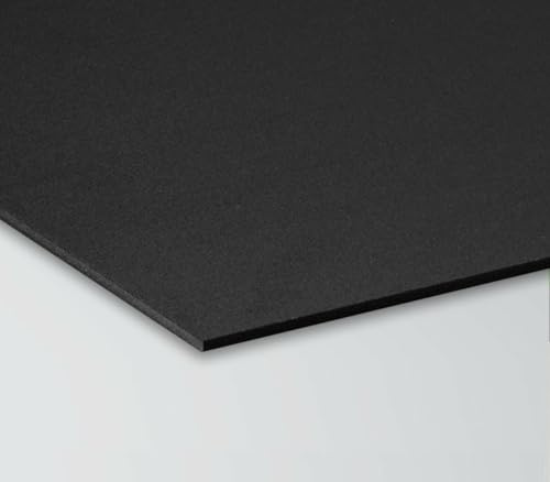 Panneau de plaque Forex en PVC noir de très haute qualité, épaisseur 5 mm (Forex noir, 70 x 150 cm)
