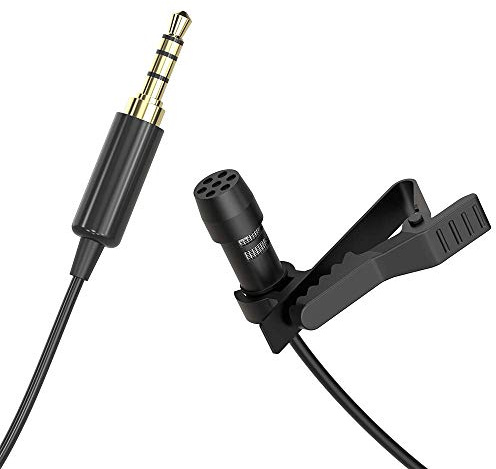 Mirfak MC1 micrófono de Solapa para Smartphone, conexión de 3,5 mm, omnidireccional Micrófono Condensador