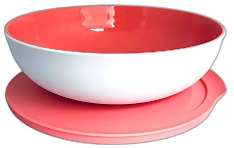 Tupperware Allegra 740 ml lachs weiß Servierschüssel Schale Schüssel Servierschalen servieren