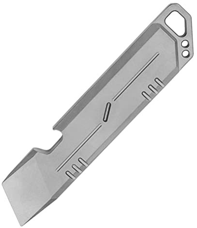 AXUYU EDC Stemmeisen aus Titan, multifunktionale EDC-Werkzeuge, Mini-EDC-Hebelstange mit Flaschenöffner, Brechstange und Schlüsselanhänger