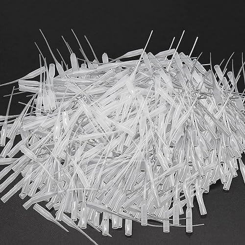 Puntas de Botella de Pegamento 1000 Piezas Micro Puntas de Pegamento Aplicador Pegamento Precision de Plástico, Pegamento Punta Fina para Pasatiempos Manualidades Dispensadores Adhesivos