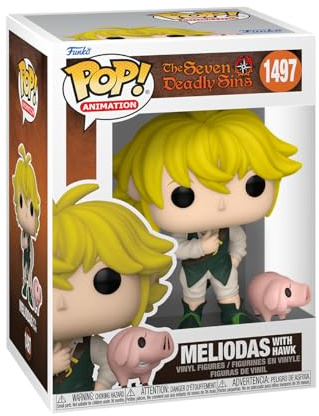 Funko POP! & Buddy: Seven Deadly Sins - Meliodas con falco - Figura in vinile da collezione - Giocattoli per bambini e adulti - Fan degli anime - Modello da collezione
