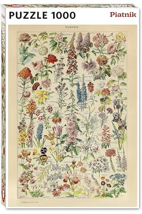 Piatnik 570544 Puzzle Millot Fleurs, 1000 pièces, Multicolore