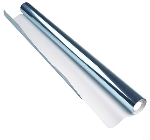 EasyByMall Lámina de espejo autoadhesiva para mejorar la habitación, superficie lisa, 200 x 60 cm, O781504E8N7CJOX67FYZ6