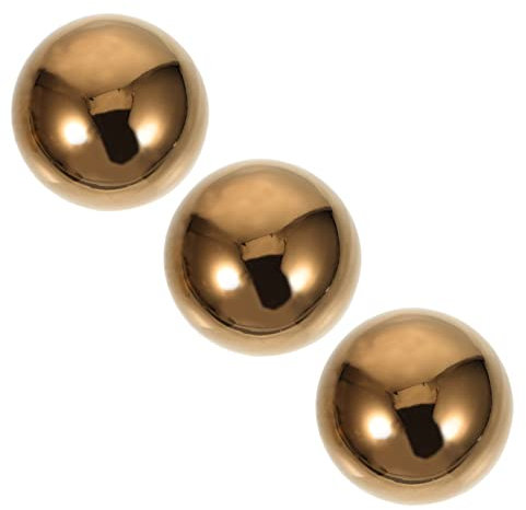 WANGHAHA 6 Stück Edelstahl-Kugel, Foto-Ornament, Metall-Gartenkugeln, Stahl-Gartenkugeln, reflektierende Gartenkugel, Metall-Gartenkugeln, Metall-Blickbälle, Foto-Requisiten, Ball, Outdoor-Ornamente
