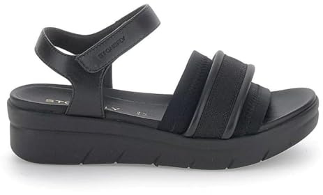 Stonefly Aqua III 25 NAPPA LTH/LYCRA 220920 - Sandali da donna, Nero , 38 EU