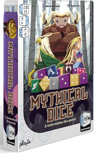 Iello | Mythical Dice | Trick-Taking Dice Game | Ages 8+ | 3-6 Players | 30 Minutes Playing Time