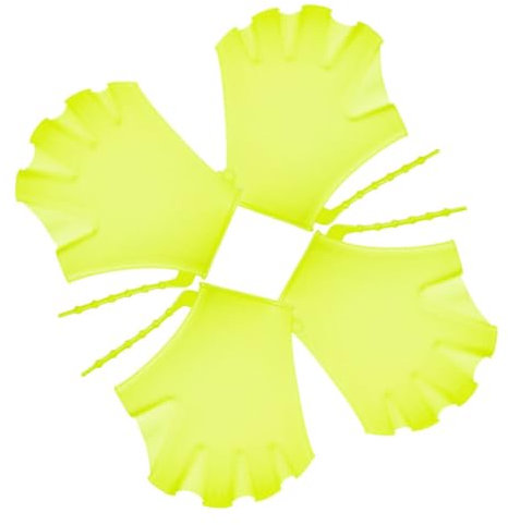 HANABASS 4 Stück Schnorchelflossen Verstellbare Schnallen Offene Ferse Schwimmflossen Schwimmflossen Handschuhe Schwimmtrainingsflossen Schnorchelausrüstung Für Kinder Und Teenager