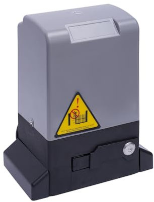 JAYEUW 550W Schiebetorantrieb Automatischer Schiebetür Öffner Torantrieb Schiebetor Schiebetorantrieb Set Toröffner mit Fernbedienung und Schlüssel Max.Türgewicht 1200kg IP44
