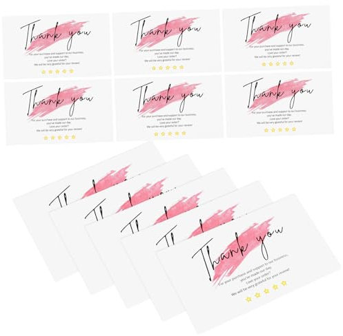 Cabilock 30stücke Dankeskarten Für Kleine Geschäfte Stabiles Papier Keine Reißen Oder Ausfransen Personalisierbar Mit Handschriftlicher Nachricht Geeignet Für Boutiquen Restaurants Und