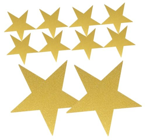 COMPUKAS 48stücke Teiliges Glitzernde Stern-ausschnitte Aus Papier Für Pinnwand-dekorationen Bastelprojekte Und Kreative Zeichnungen Im Klassenzimmer Handgefertigte Deko Für