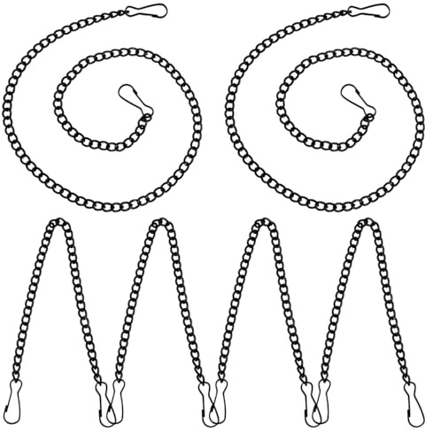 ULTECHNOVO Plant Hangers Hanging Chains with Hooks 19.69 Inch Adjustable Metal Chains for Garden Decor Picture Frames and Signs 6 Pack