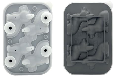 FIRSTXIU Moules à glace, moule flexible en silicone durable en forme de chien pour boissons