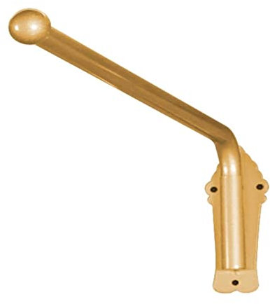 Asta per tenda a braccio oscillante, in metallo, resistente, per tende con occhielli, rotazione di 180°