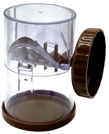 Tritatutto manuale per alimenti, 7,5 x 9,5 x 10 cm, affettatrice per noci e mandorle, tritatutto per noci pecan, taglia verdure a mano, comodo da trasportare per spezie, noci, zenzero