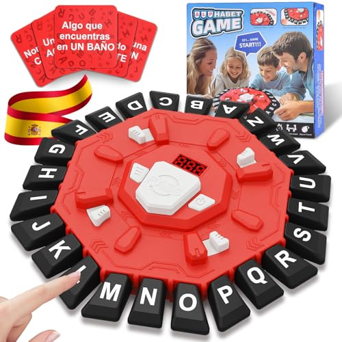 YIKANWEN Juegos de Mesa Portátil, Juego de Palabras con Audio en Español