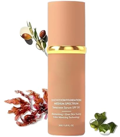 Base 4 en 1-30 ml SPF 50 Impermeable Corrector Color Adaptable,Maquillaje Natural para Todo Tipo de Piel Sensible Seca,Deportes Viajes Acampadas Running Exteriores Todas
