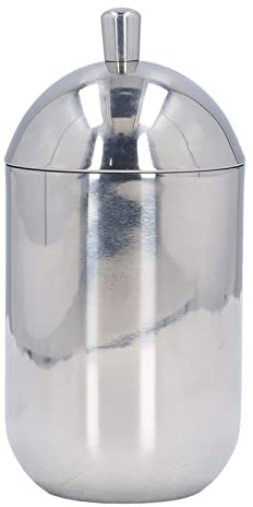 TYCIONG Porta Cotton Fioc in Acciaio Inossidabile Contenitore per Cotton Fioc in Acciaio Inossidabile 304 con Coperchio per Riporre L'arredamento del Bagno di Casa
