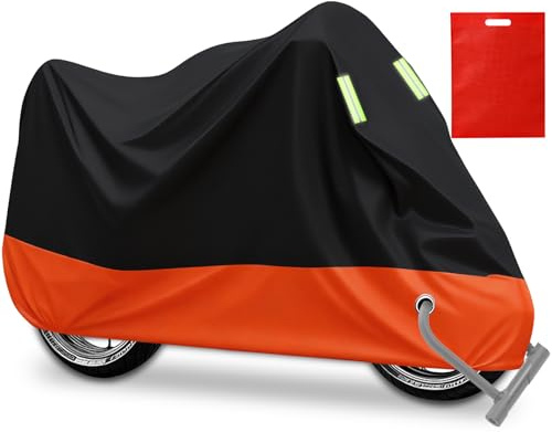 Telo coprimoto impermeabile, coprimoto, telone moto, coprimoto, invernale, copertura per scooter ciclomotore, telone per moto scooter (255 cm x 90 cm)