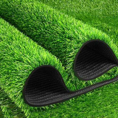 Erba artificiale realistica 2 x 5 m per giardino paesaggistica - prato estivo tappeto verde erba sintetica (dimensioni: 2 x 4 m)