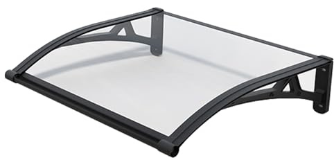 Marquesina De Ventana De Aleación De Aluminio For Exteriores, Cubierta De Protección De Aleros, Tablero Silencioso Engrosado De 4 Mm, For Contraventana Solar(120x400cm/47x158in)