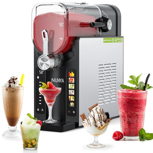 2-in-1 Slushie & Soft Serve Ice Cream Maker, 88oz No-Ice-Needed Frozen Drink Machine with LED Display, 6 Preset Modes, Auto-Clean & Delay Timer – Gift for Family