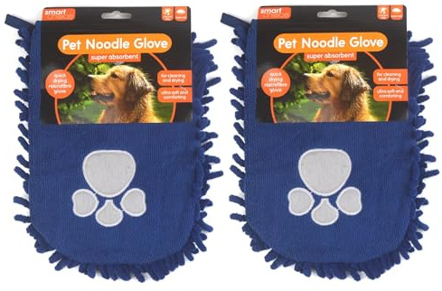 World of Pets Mikrofaserhandschuhe für Tierhaare aus ultra weichem, schnell trocknenden Material – 2 Stück
