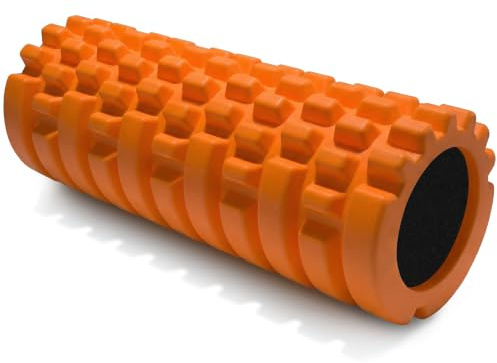 321 Strong Foam Roller - Medium Density Deep Tissue Massager for Muscle Massage and Myofascial Trigger Point Release, with 4K eBook - Orange