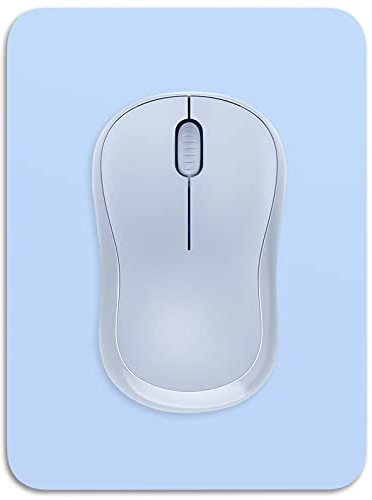 Dapesuom kleines Mauspad, 15,2 x 20,3 cm, mit Rutschfester Gummiunterseite, wasserdichtes Mini-Mauspad für Damen, Herren, kabellose Maus Laptops, Zuhause, Büro, Reisen, Himmelblau