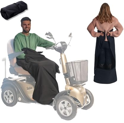BELIEFF Seniorenmobil Decke - Roller Decke Beinschutz - Rollerdecke Beinschutz Winter - - Motorroller Zubehör - Geschlossen - Schwarz - Large