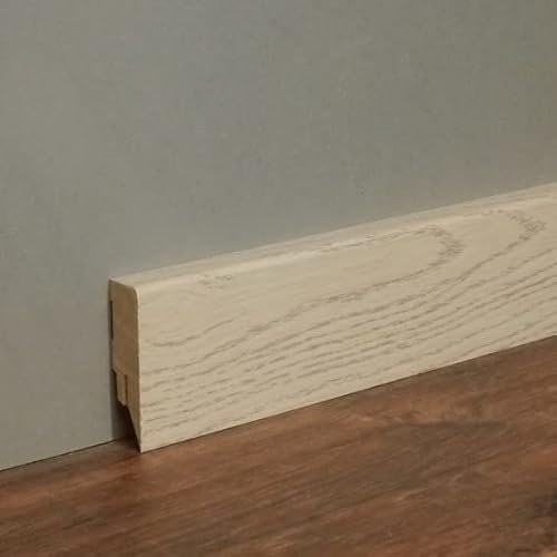 Sockelleiste/Fußleiste/Bodenleiste Lecco-30 (72912) - Eiche white/oak