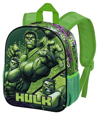 Marvel Hulk Destroyer-Zaino 3D Piccolo, Verde, 26 x 31 cm, Capacità 8.5 L