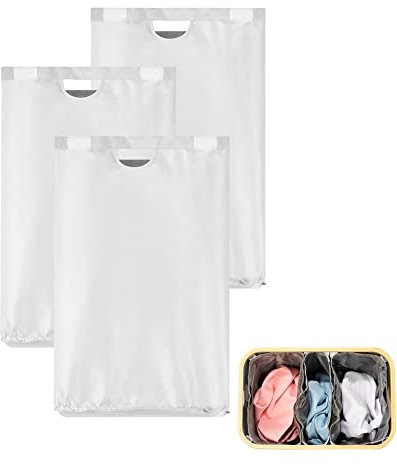 Adel Dream 100L、140L、160L Schmutzwäschekorb, Wäschesack aus kationischem Stoff, zusammenklappbarer Aufbewahrungsbeutel, Kleidersack, Wäschekorb (160L Beige)