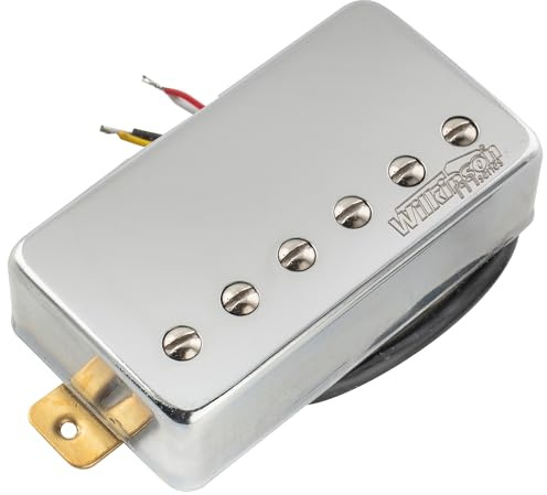 Wilkinson M Series Vintage Tone Covered Humbucker Bridge Pickup Chrome | Alnico 5, for LP Style Electric Guitar