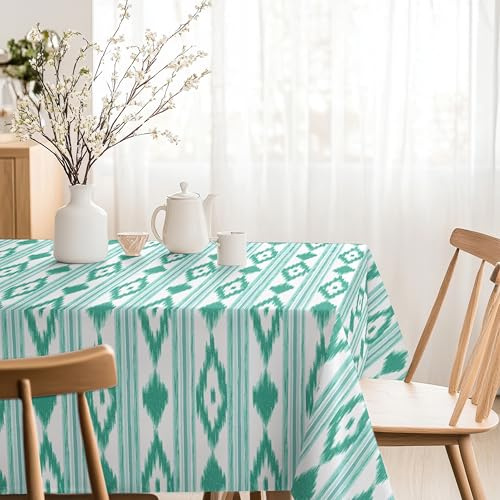 Martina Home Harzbeschichtete Tischdecke Inseln, 260 x 140 cm, Türkis