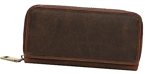 Cabilock Leder Uhrenetui Reise Organizer Tragbare Aufbewahrungsbox Mit Robustem Reißverschluss Für Herren Damen Geschäftsreise Kompakte Uhrenbox
