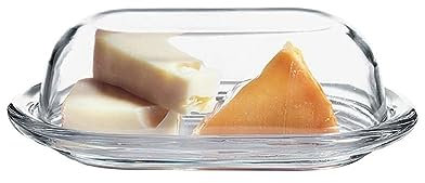 Burriera Burriera in vetro multifunzione con coperchio, scatola for burro trasparente creativa, piatto da dessert, piatto for burro, scatola for formaggi Regalo da cucina