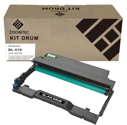 ZOOMTEC DL-410 DL410 DL 410 Cartucho de Tambor de Imagen Unidad Compatible con Impresora P3300DW P3308DW P3018DW P3020D M6800FDW M6808FDW M7100DW M7108DW M7100DN M7108DN M7200FDW M7208FDW (1x Negro)