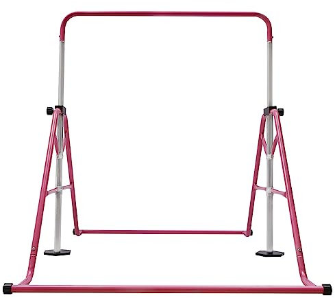Turnreck Gymnastik Kinder Höhenverstellbar Turnstange Garten Reckstange Indoor mit Rutschfester Gummimanschette Einfach zu Falten