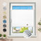Plissee ohne Bohren Verdunkelung Klemmfix Weiß 110x130cm Thermo Plissees 100% Verdunklung Rollos für Fenster & Tür Verdunklungsplissee ohne Bohren Sichtschutz und Sonnenschutz