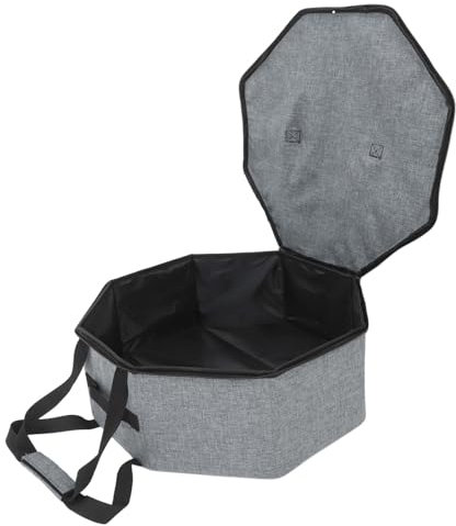 MAGICLULU Organizer Cappelli Pieghevole Porta Cappelli Cowboy Con Coperchio Grande Capacità Per Viaggio E Casa Protezione E Conservazione