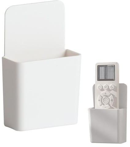 Soporte para mando a distancia montado en la pared, caja de almacenamiento para control remoto, organizador remoto adhesivo, soporte remoto para aire acondicionado, soporte remoto de pared sin