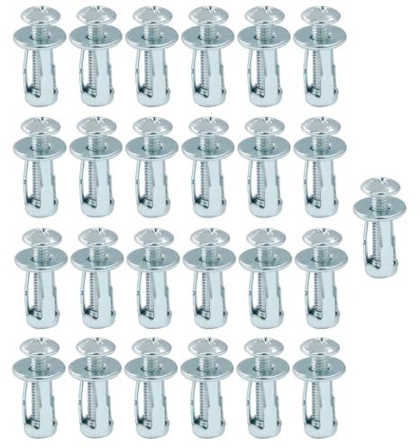 Zorveiio 25 dadi a petalo M4 x 20, tasselli cavi per porte e viti per pareti cave, lamiera di metallo e rivestimento in alluminio