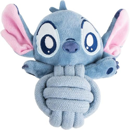 CERDÁ LIFE'S LITTLE MOMENTS Juguete para Perro Cuerda Stitch Resistente y Oficial Disney | Accesorio Interactivo Ideal para morder, Jugar y Mantener a tu Mascota entretenida y Activa