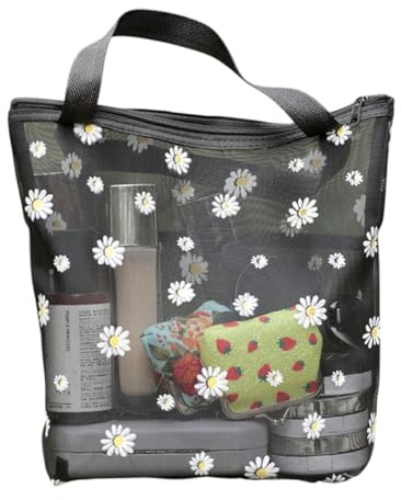 LEEQBCR 1 pcs Bolsa Ducha Portátil Bolsa Malla Playa Bolsa Transporte para artículos tocador, Nailon Bolsa Almacenaje Viaje Bolsa Malla Bolsa Ducha Oxford para Baño Viaje Camping Gimnasio, Natación